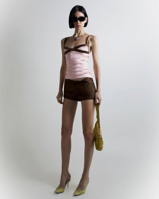 KAE LUPE BANDAGE TOP ( PINK ) - Ready to dispatch in 48 hours