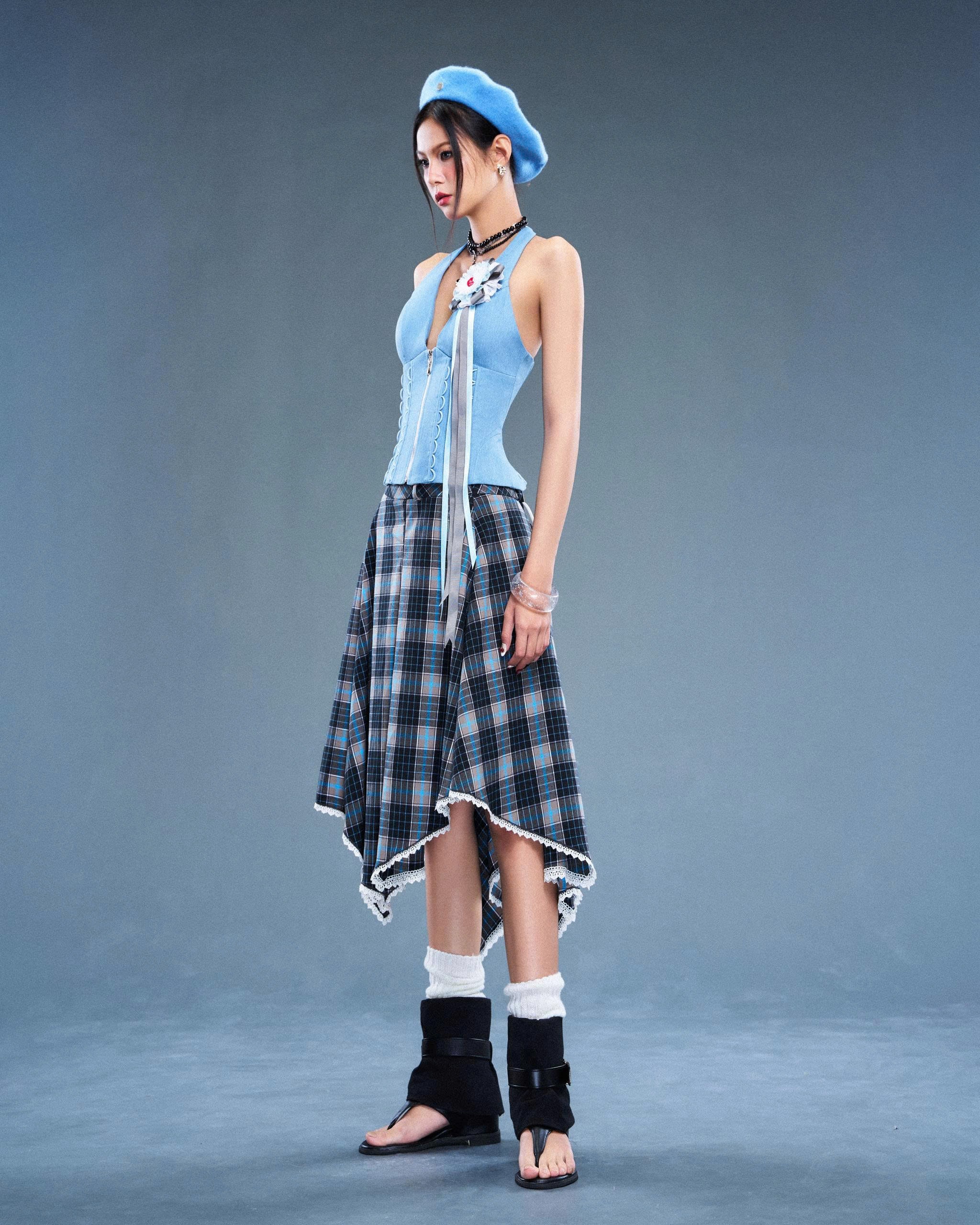 SODOPE Blue Bear Corset and Gambit Skirt