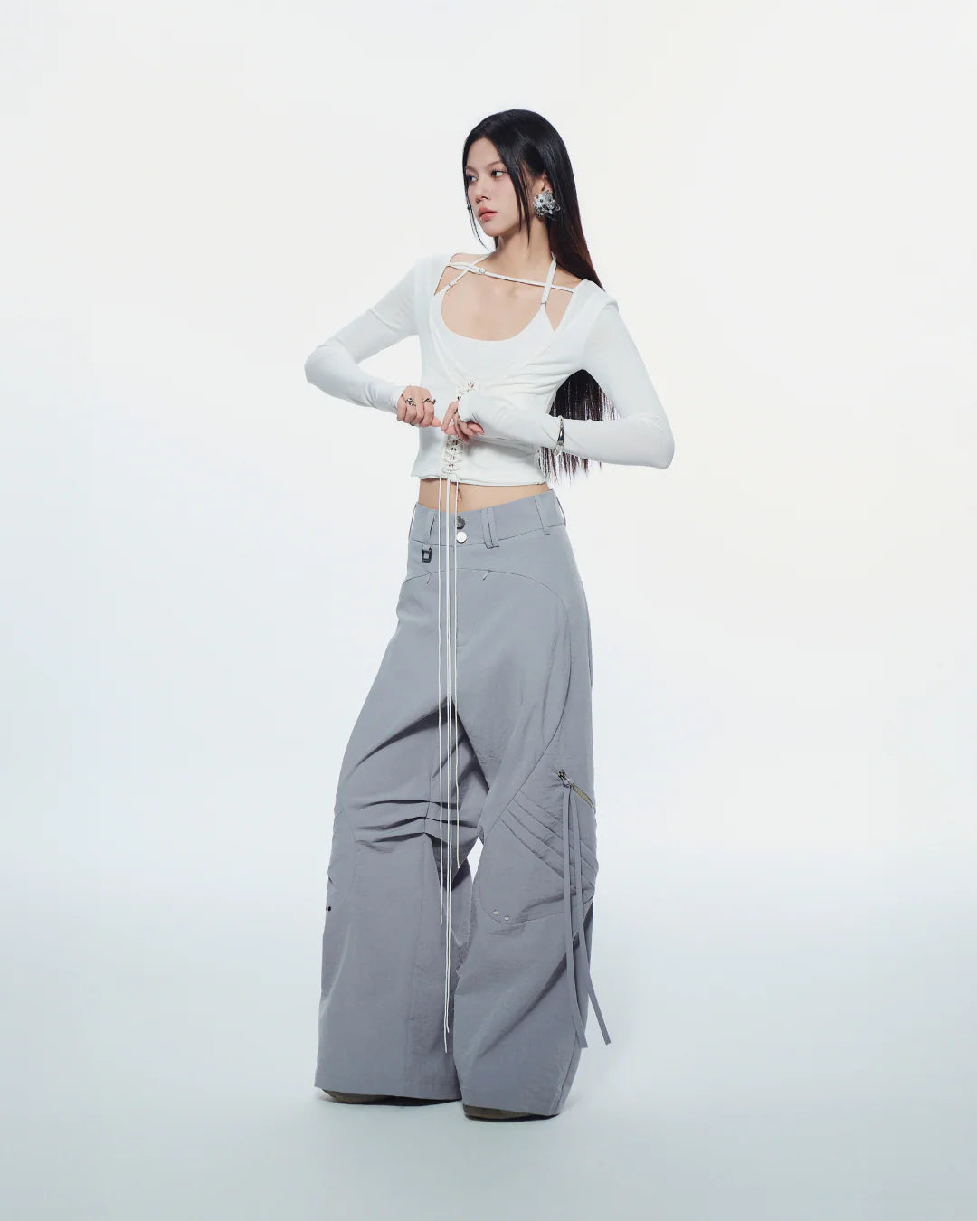 BISOU LONG SLEEVE TOP (White) - READY TO DISPATCH WITHIN 48 hours