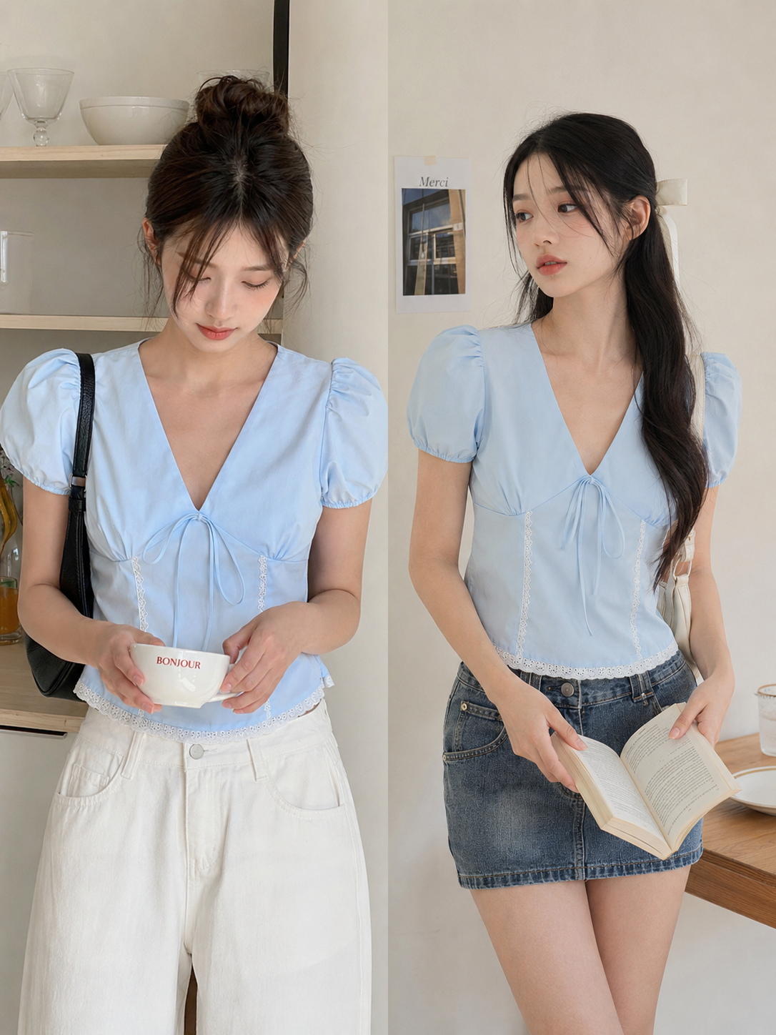 CaraClub Vilora Top (Blue) - Ready to dispatch in 48 hours