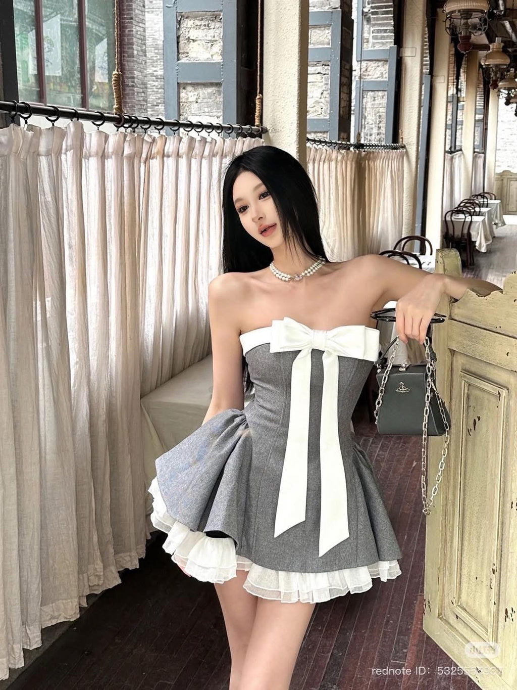 LANE CÌ Bunny Dress ( Grey )