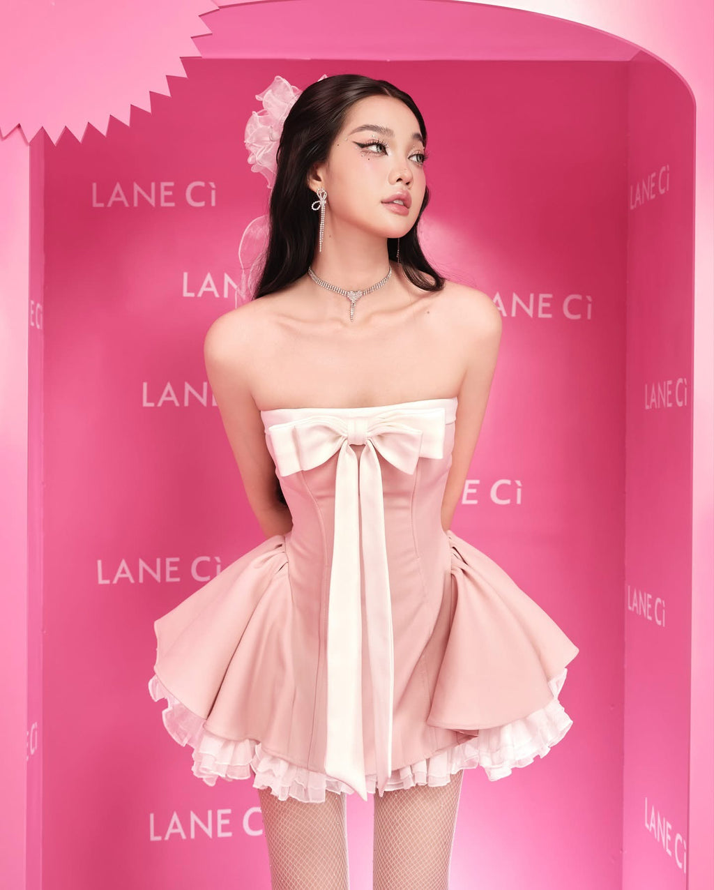 LANE CÌ Bunny Dress ( Pink )