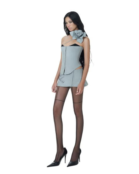Ibiboss Cami Corset and Mini Cami Skirt - Ready to dispatch in 48 hours