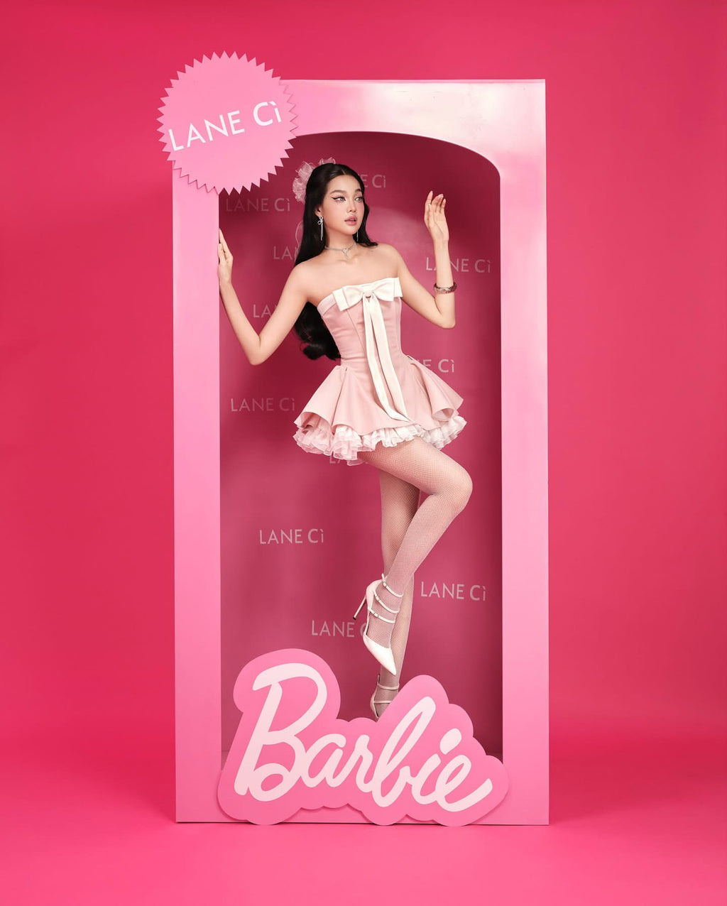 LANE CÌ Bunny Dress ( Pink )