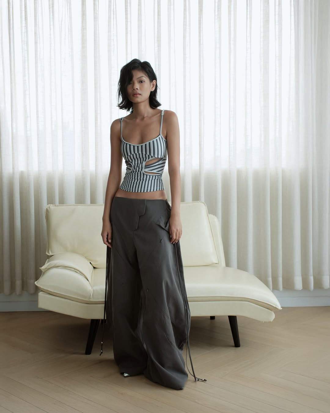 BunnyHill LUCINE TOP (NAVY STRIPES)