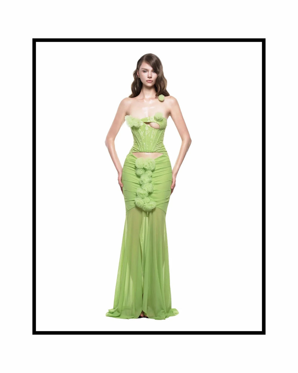 Ibiboss ALLORA DRESS - AVOCADO