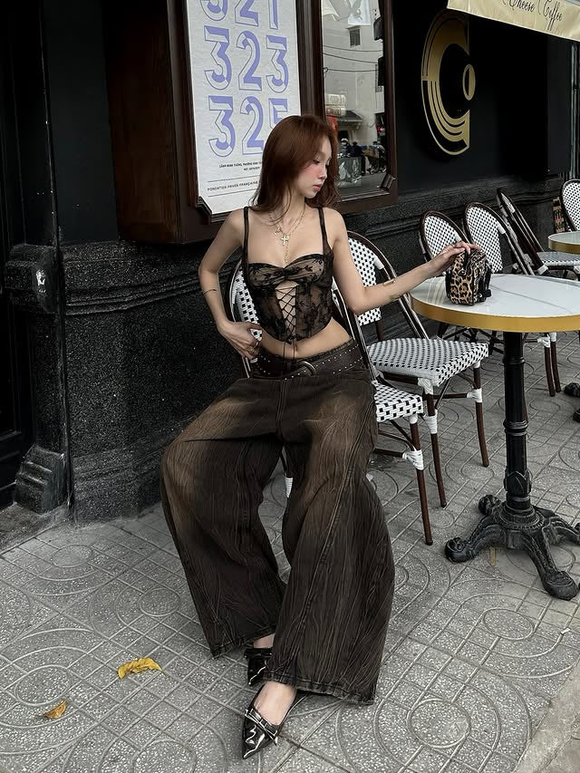 Nasty Studio Lace Corset Top