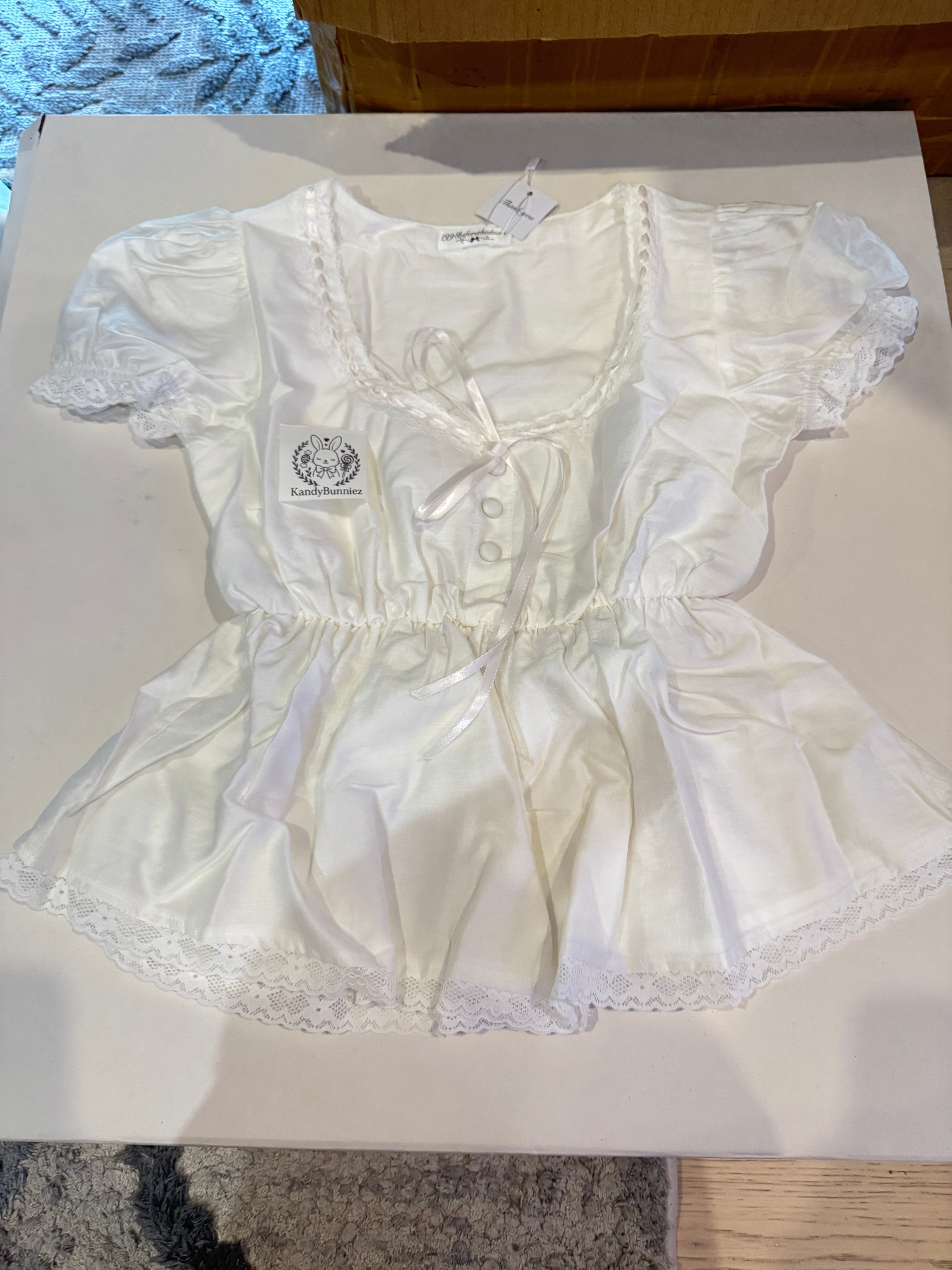 My Baby doll Top - White (Pre-order)