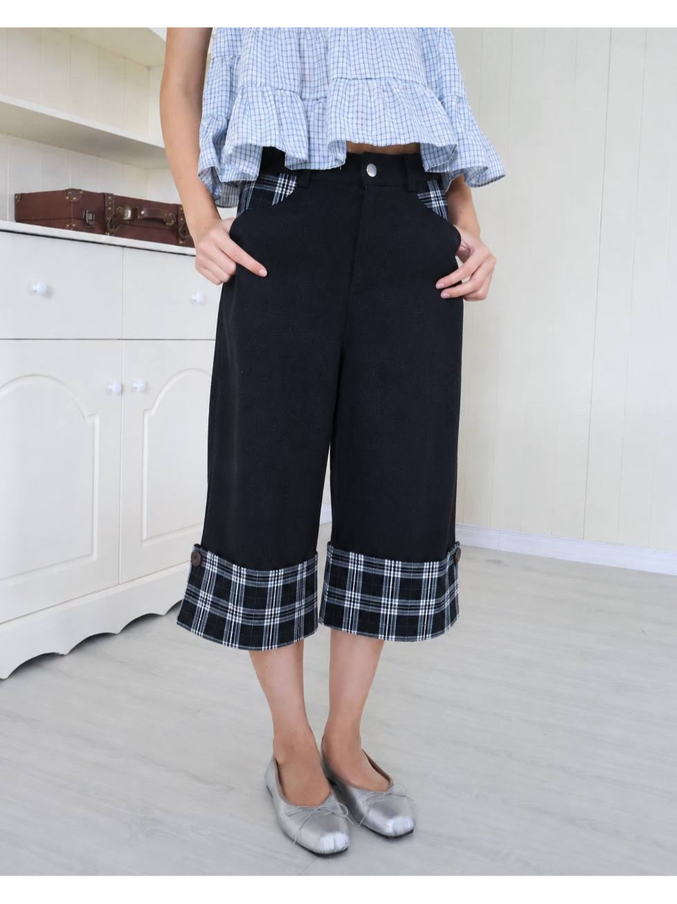 Dora.Label Zoe Capri Denim Pants