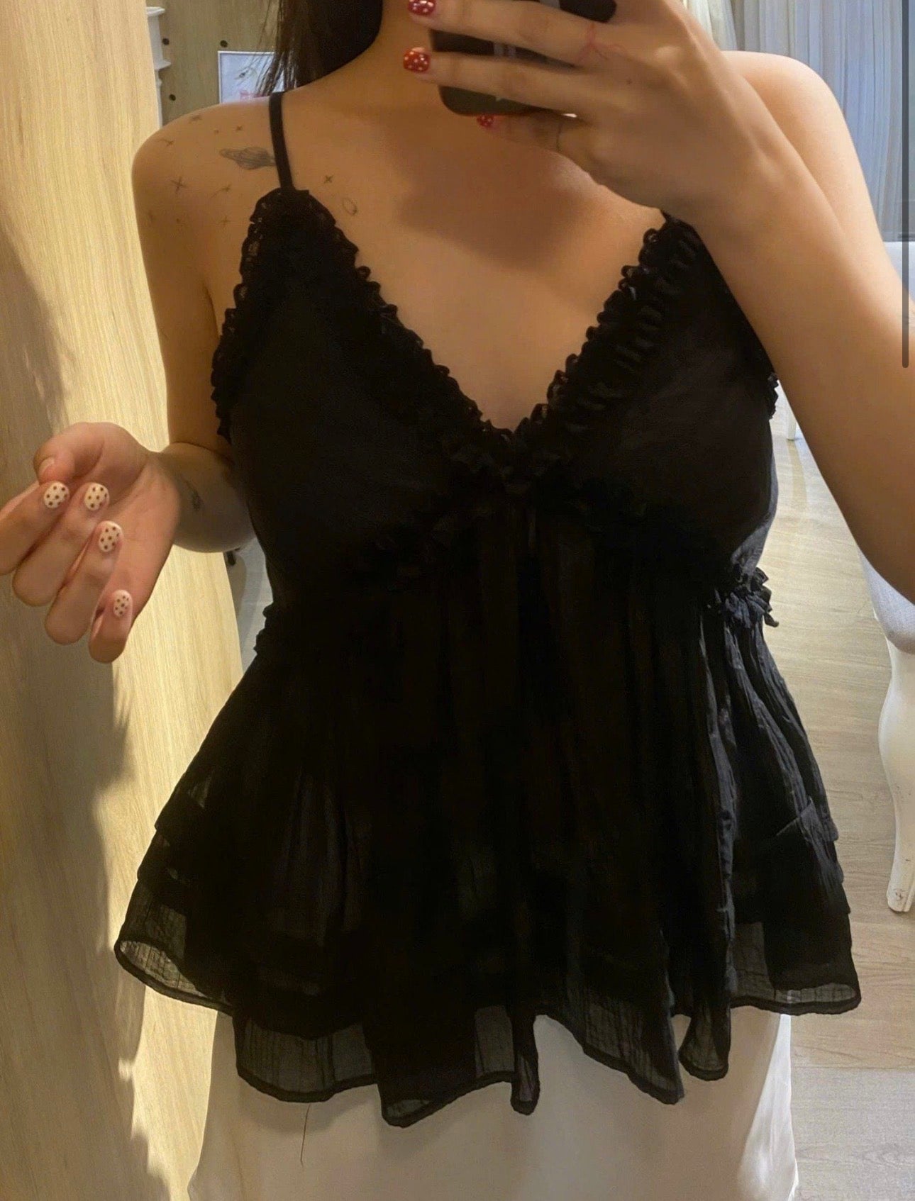 1998 Ariel Cami Top ( Black ) - READY TO DISPATCH WITHIN 48 hours