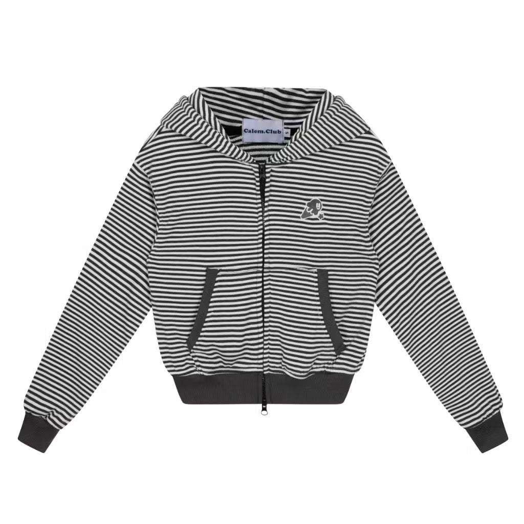 Calem.Club Hoodie Zip All Day Stripe