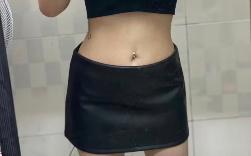 Ayserkriss Leather MiniSkirt - Ready to dispatch in 48 hours