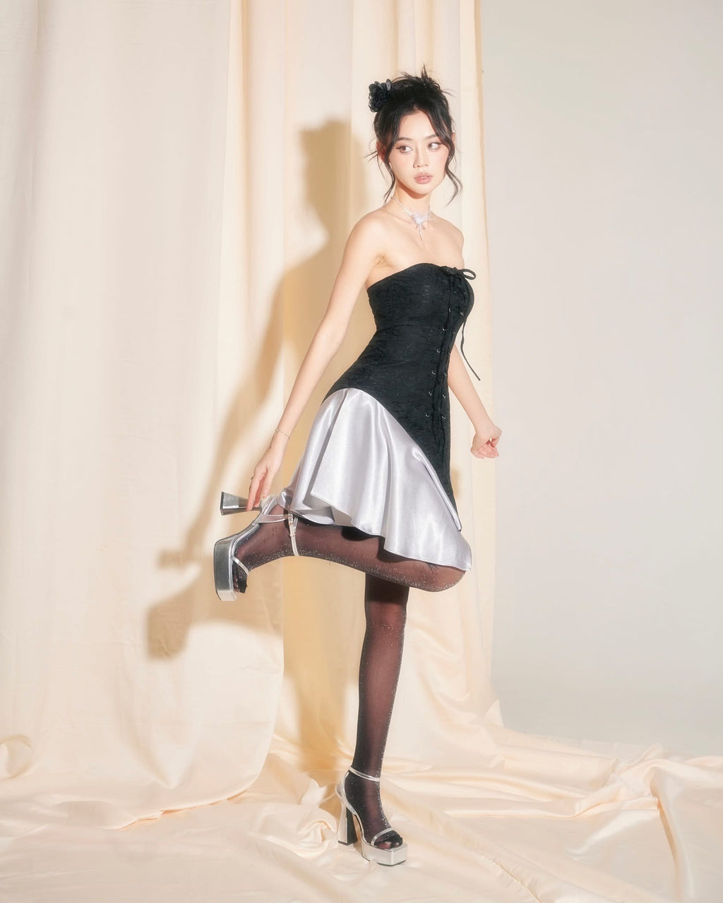 Into.eight Noelle Dress ( Black )- Ready to dispatch in 48 hours