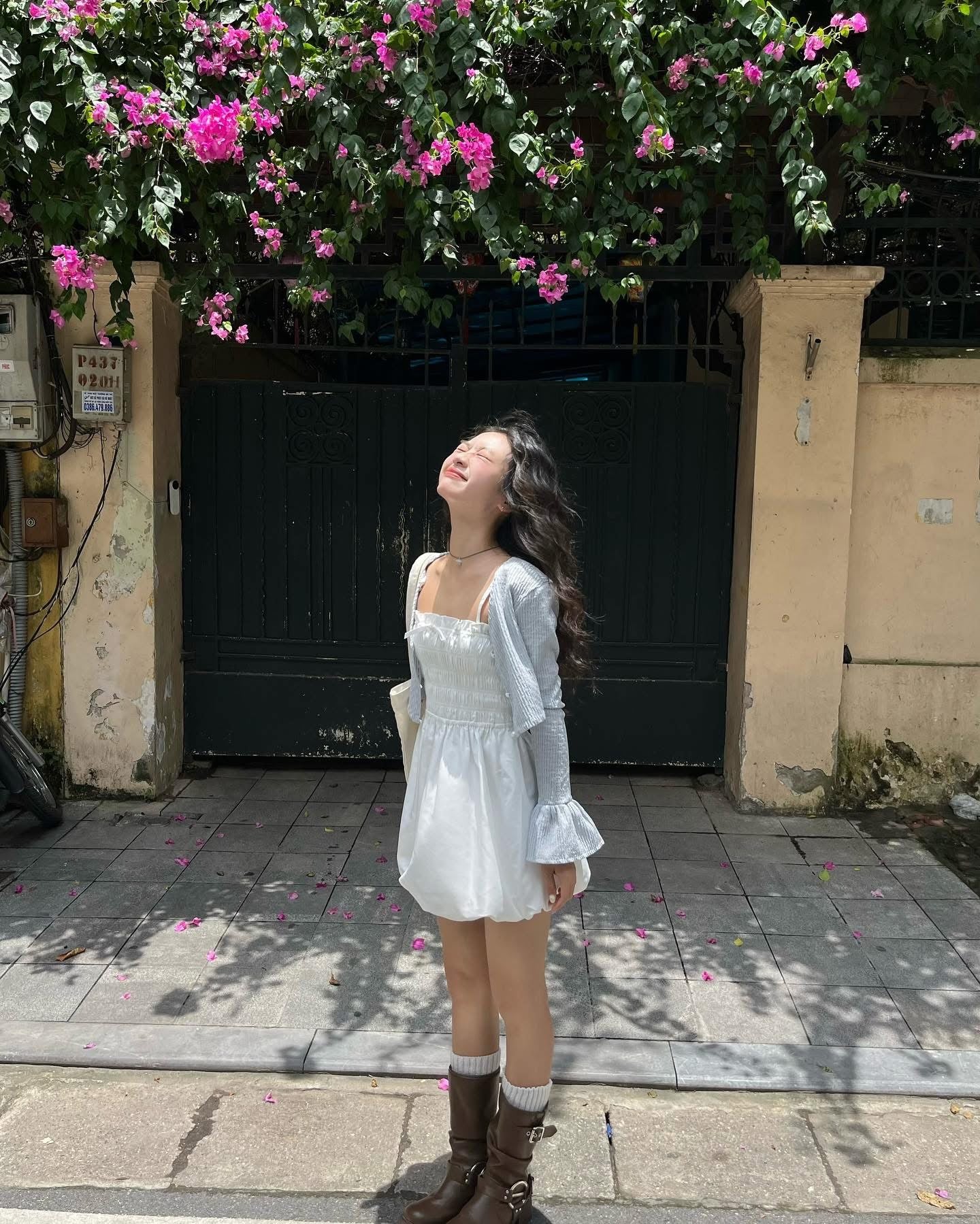 AREUM Aimee Dress + Nami Cardigan Set