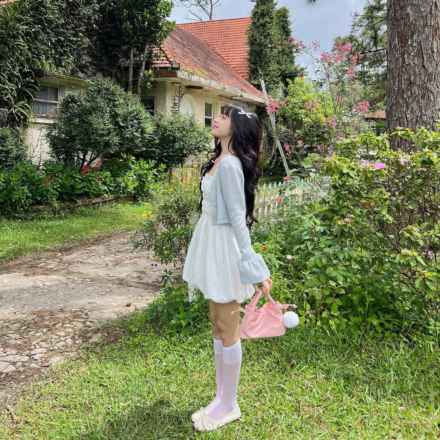 AREUM Aimee Dress + Nami Cardigan Set