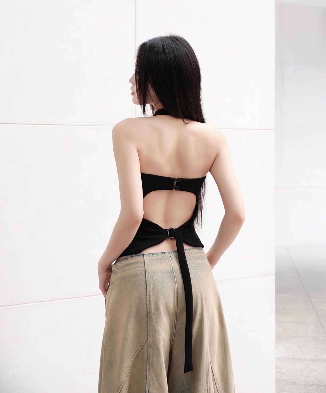 BUNNYHILL CHERIE HALTER TOP (BLACK)- READY FOR DISPATCH WITHIN 48 hours