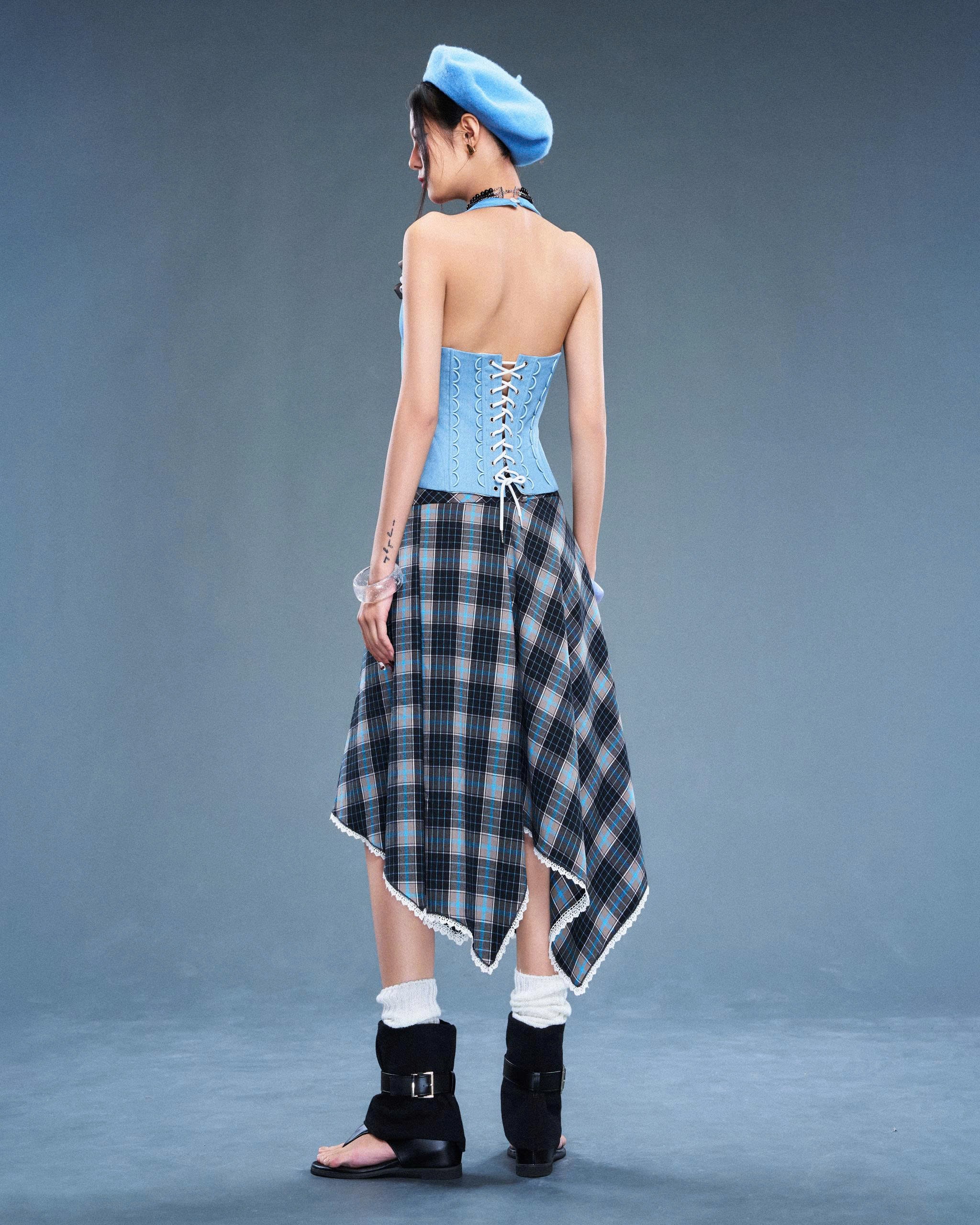 SODOPE Blue Bear Corset and Gambit Skirt