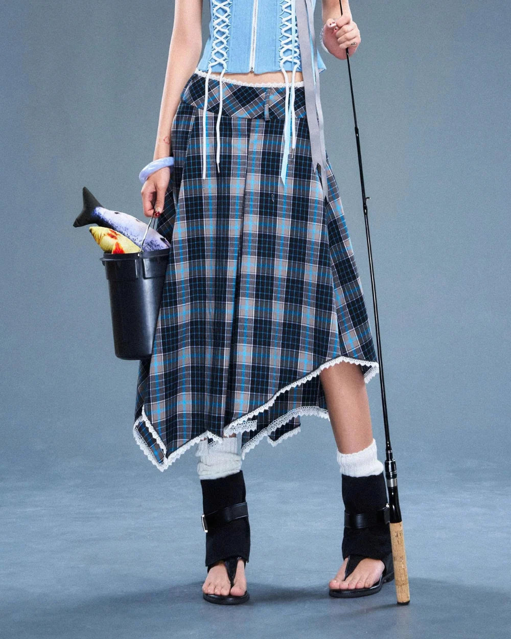 SODOPE Blue Bear Corset and Gambit Skirt