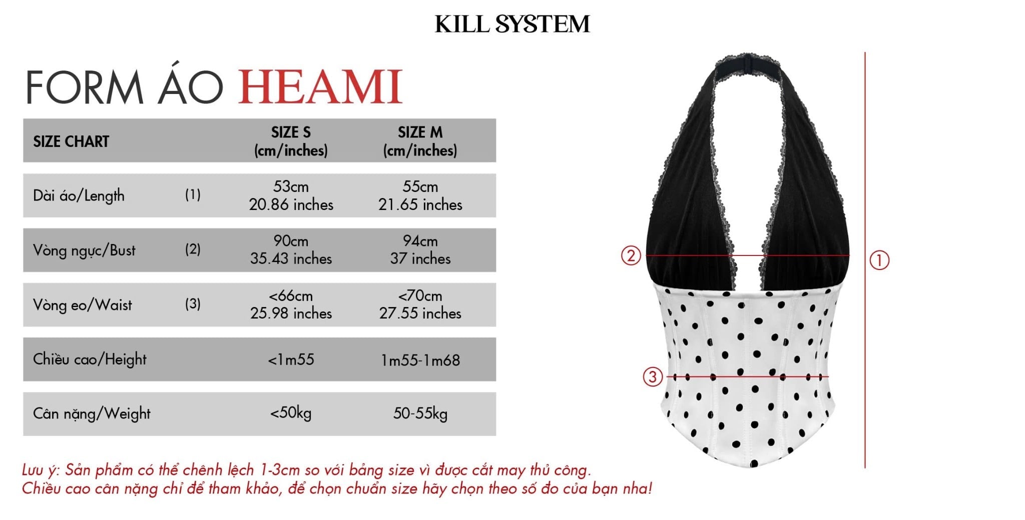 Killsystem Haemi Corset Top - Ready to dispatch within 48 hours