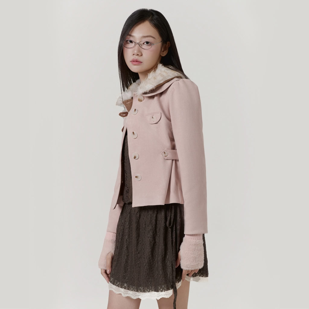 UYU Label Misa Faux Suede Jacket