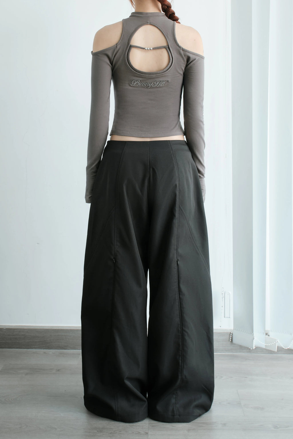 CASPIAN LONG SLEEVE TOP (Brown ) - Ready to dispatch in 48 hours