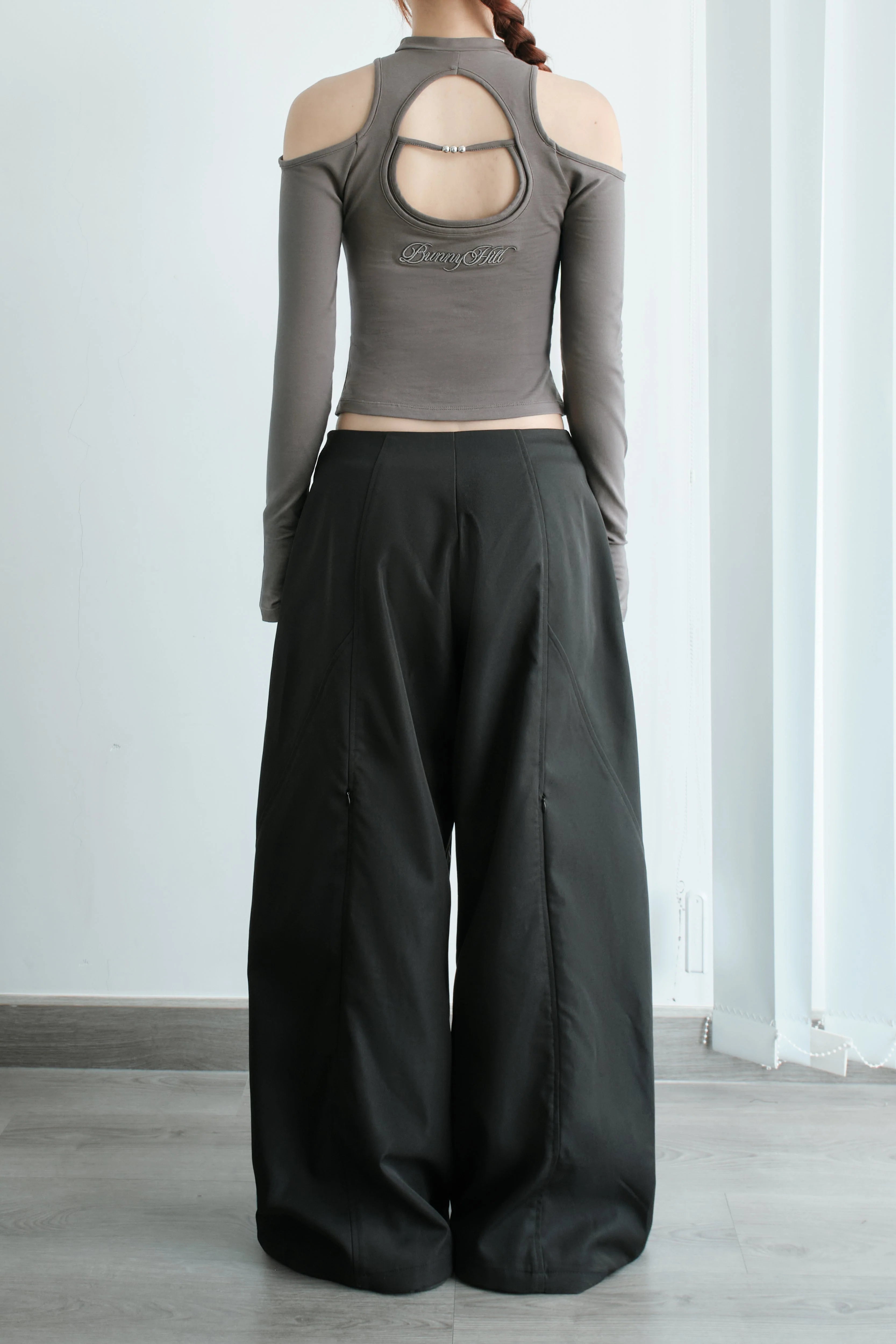 CASPIAN LONG SLEEVE TOP (Brown ) - Ready to dispatch in 48 hours