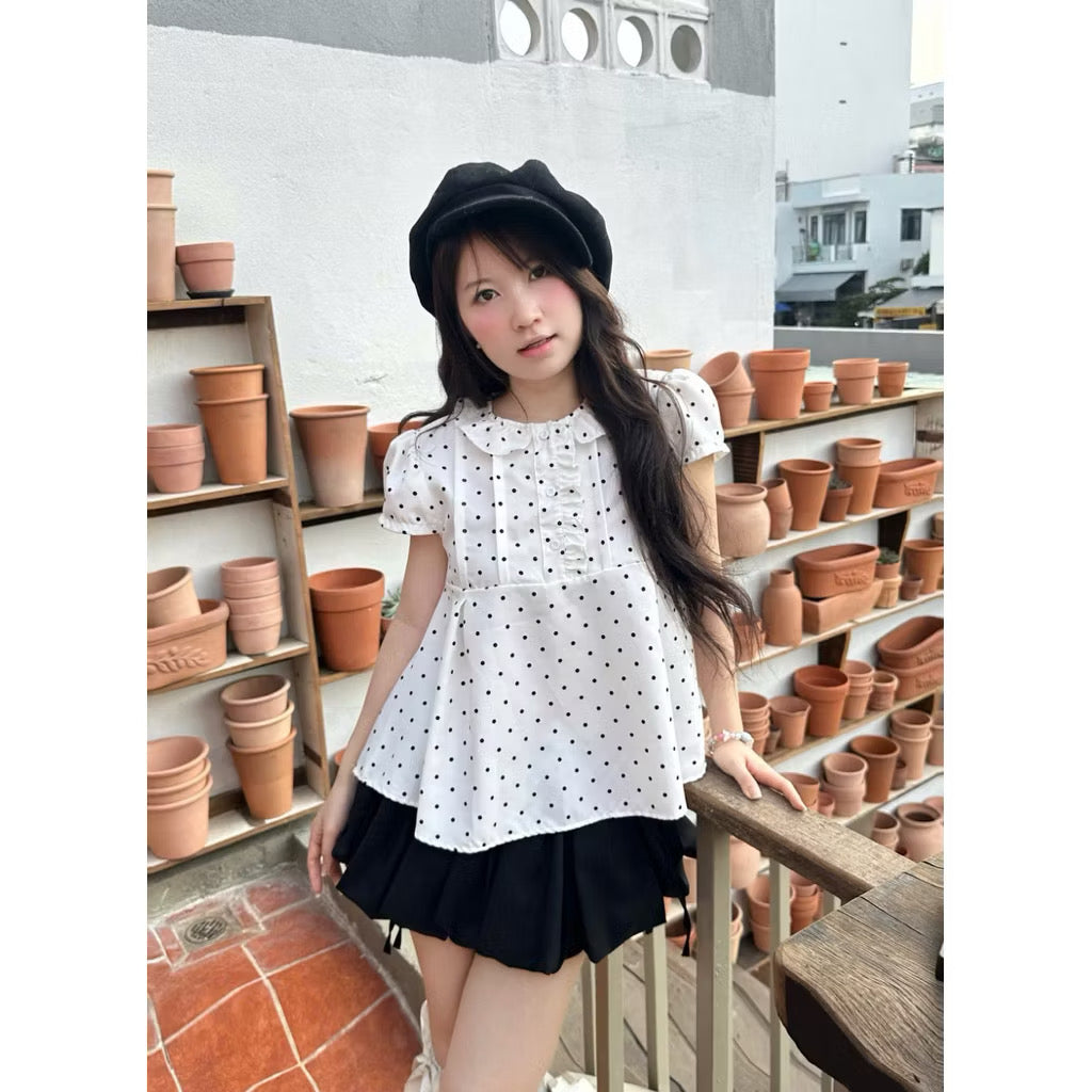NCN Fencii Polka Dots Top