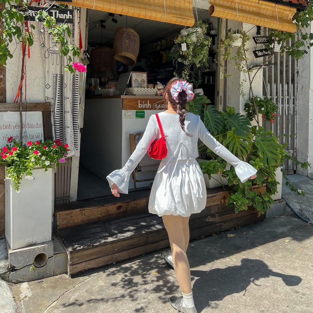 AREUM Aimee Dress + Nami Cardigan Set