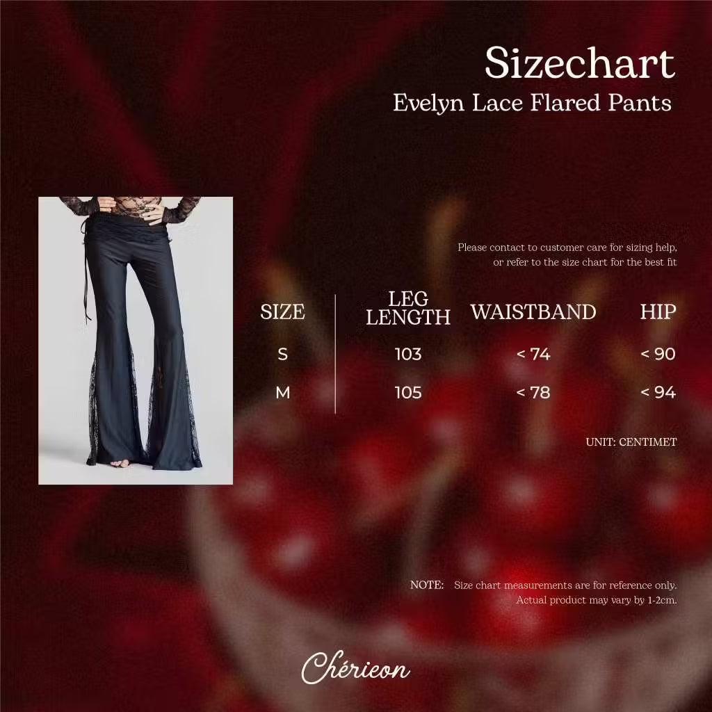 Cherieon Evelyn Lace Flared Pants