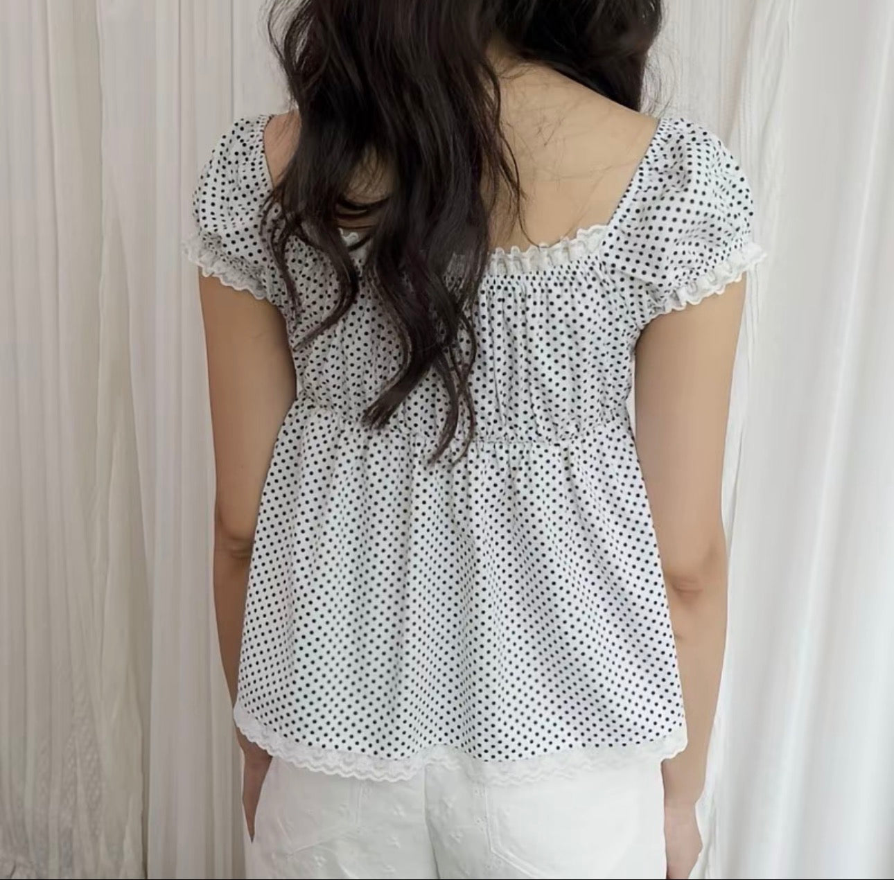 1998 Polka Dots Top - Ready to dispatch in 48 hours