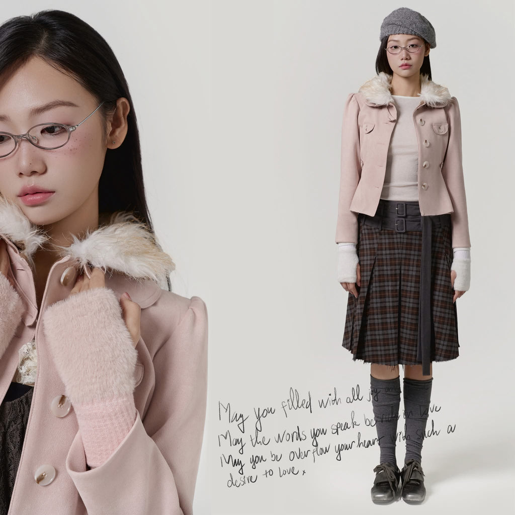 UYU Label Misa Faux Suede Jacket