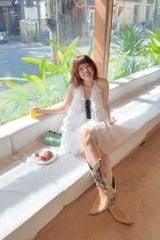 Olv White Cotton Halter Tiered Mini Dress - Ready to dispatch in 48 hours