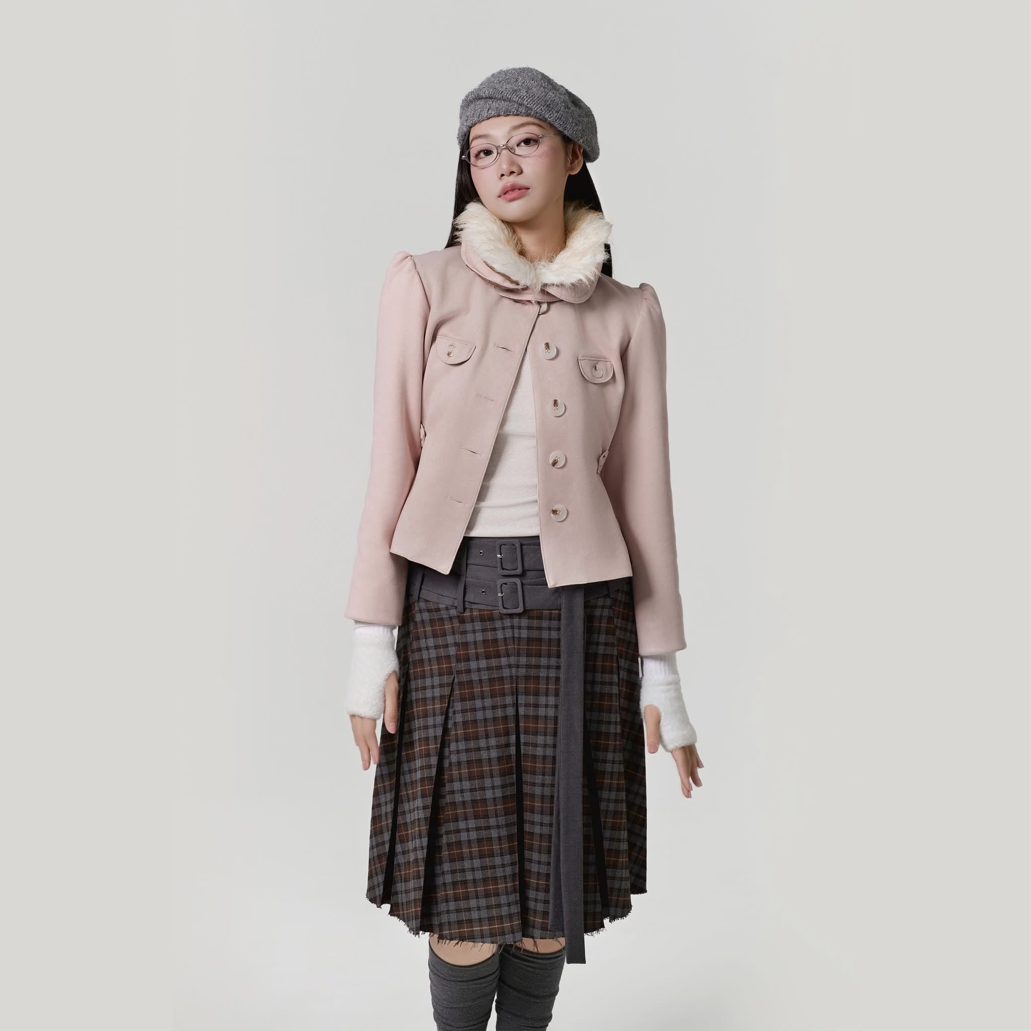 UYU Label Misa Faux Suede Jacket