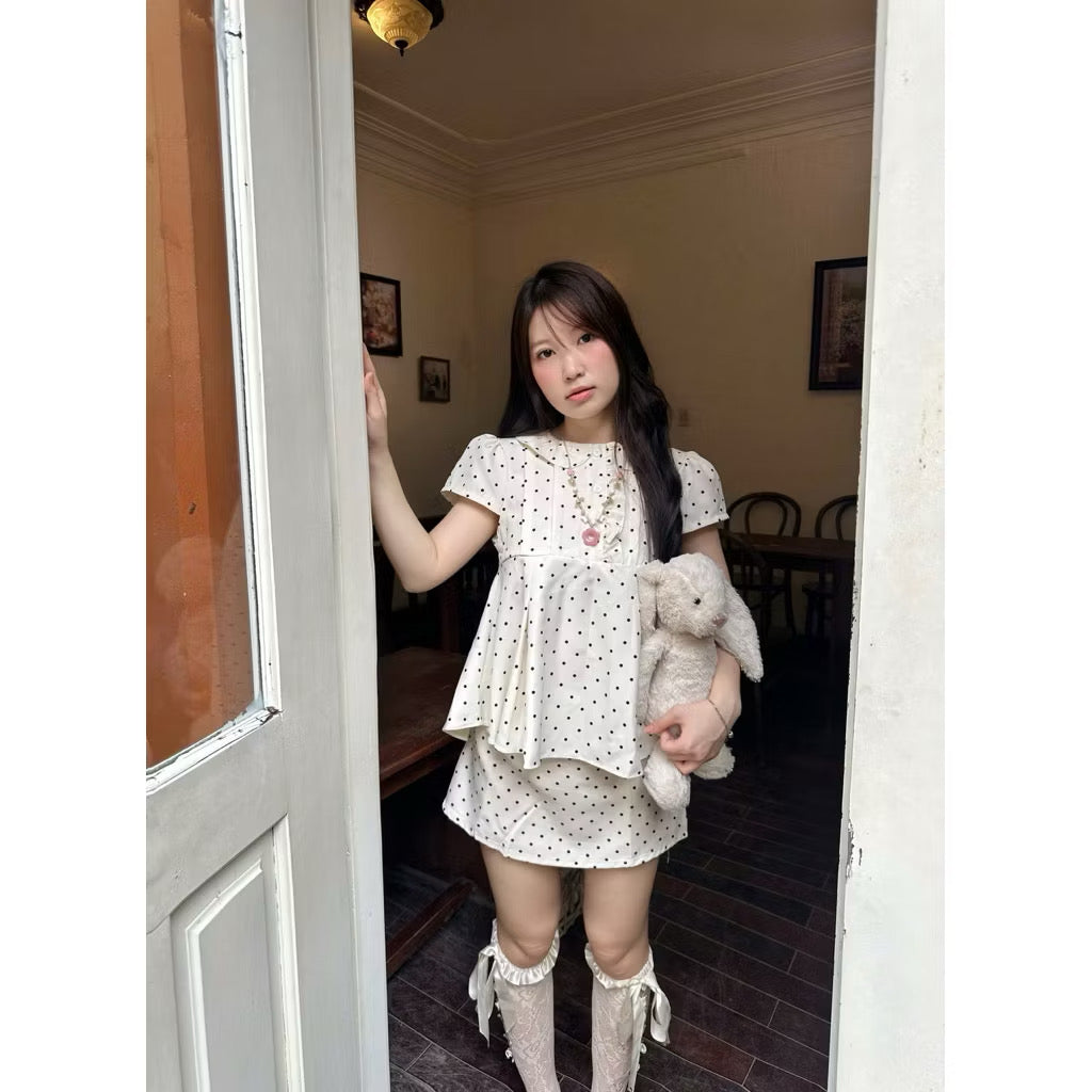 NCN Fencii Polka Dots Top