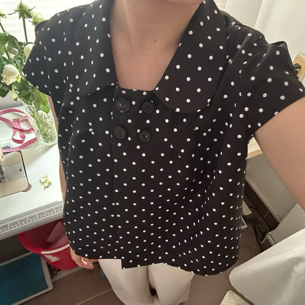 Velvet Dot Top
