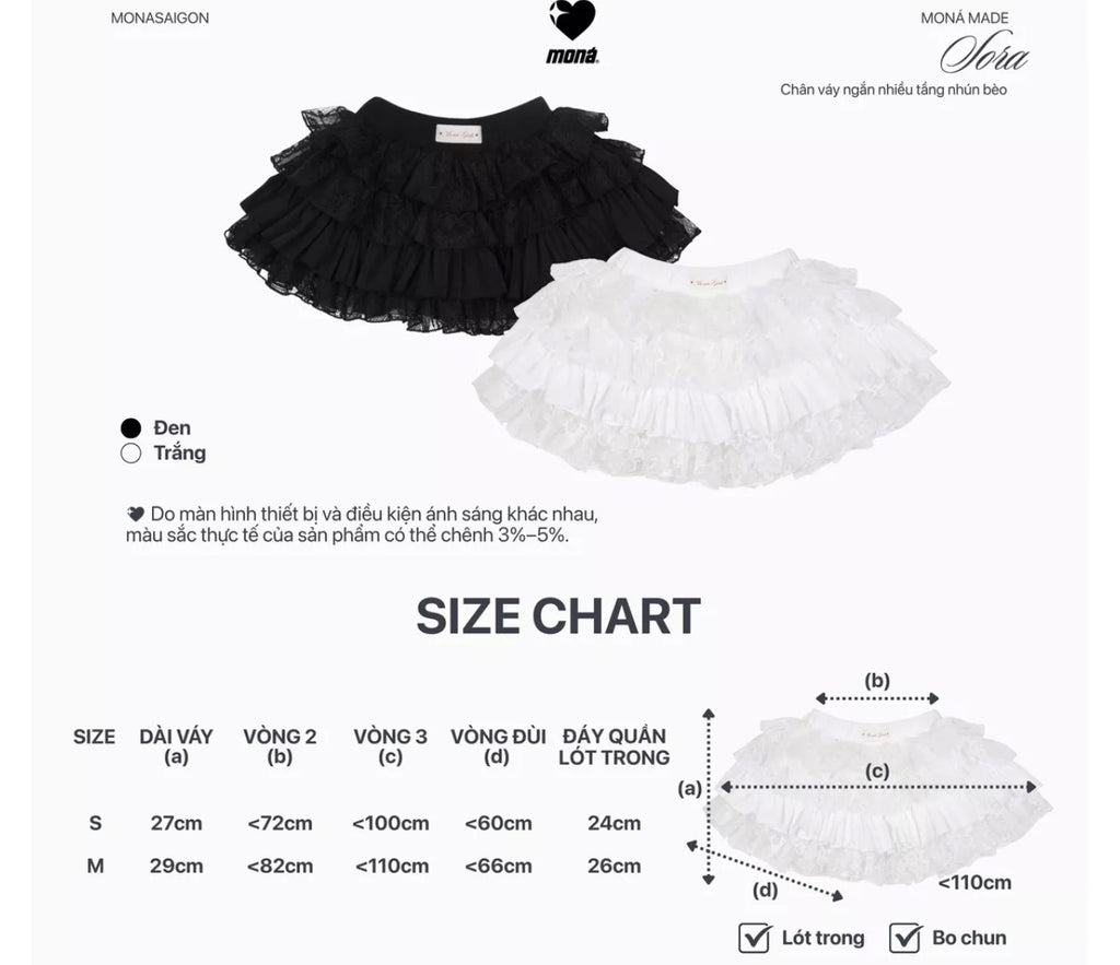 Kill system Sora Skirts - Ready to dispatch in 48 hours