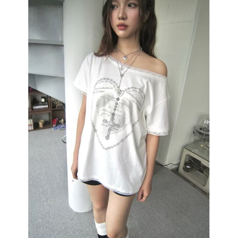 JanetStudio Off-shoulder Cross Top