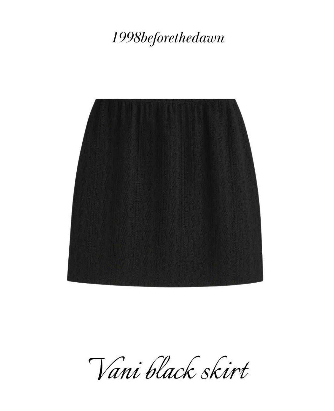 1998beforethedawn Vani Black Skirt