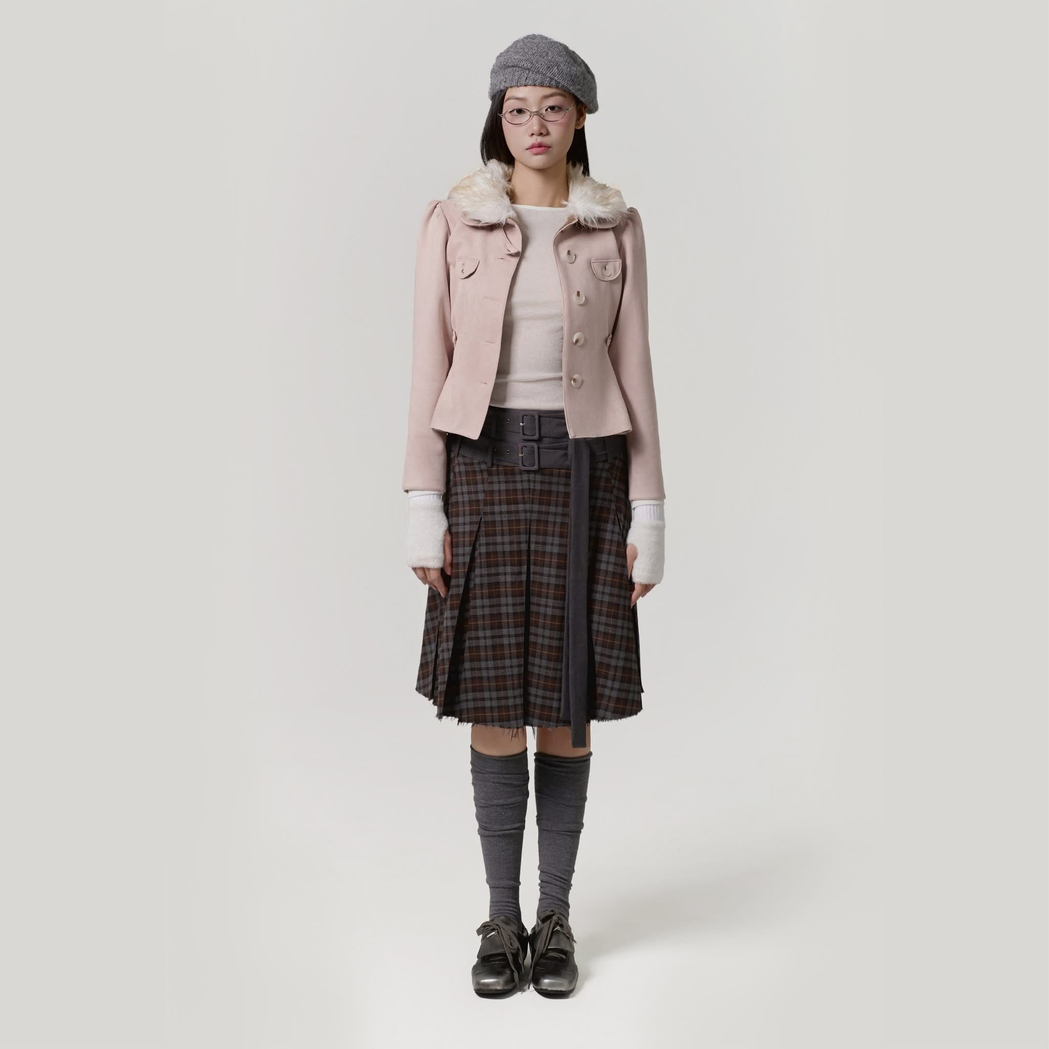 UYU Label Misa Faux Suede Jacket