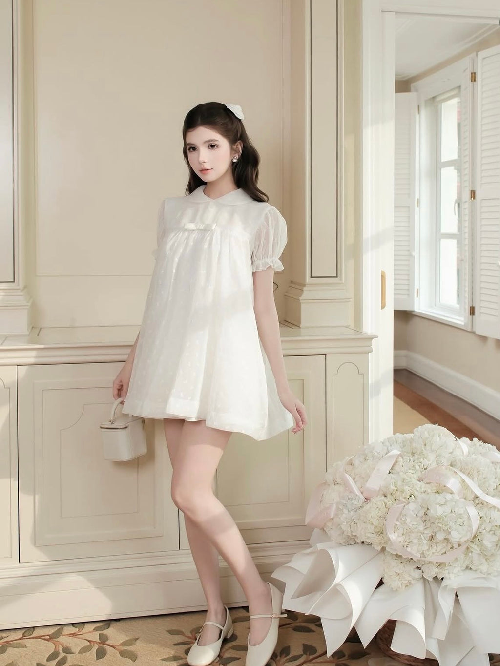 Aguja Ha Thao Babydoll Dress - Ready to dispatch in 48 hours