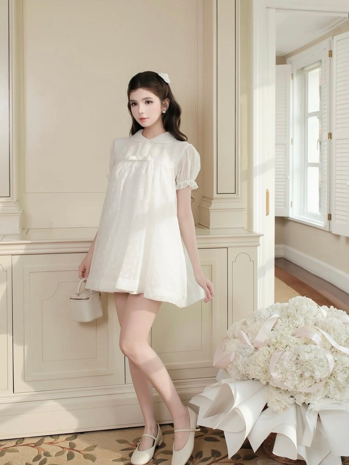 Aguja Ha Thao Babydoll Dress - Ready to dispatch in 48 hours