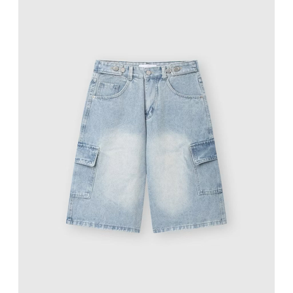 Bycamcam double buttons denim jean shorts