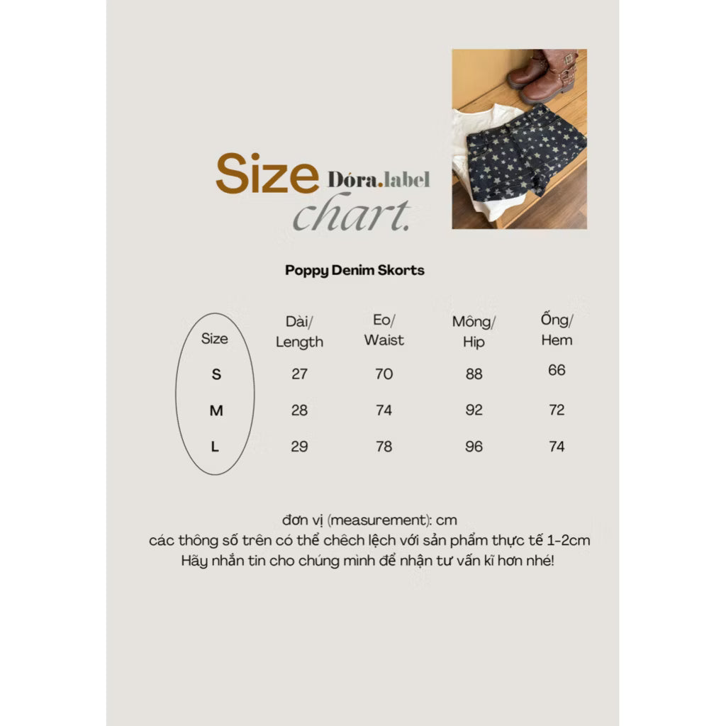 Dora.label Poppy Denim Skirt