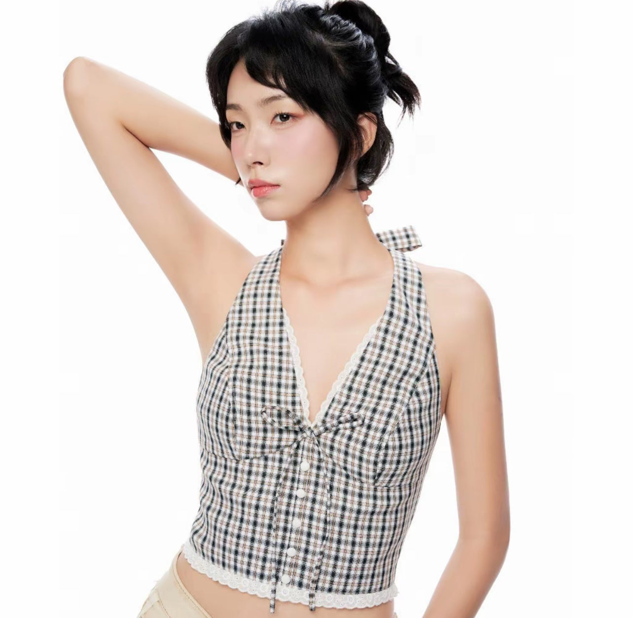 CaraClub Natis Halter Top (Black) - Ready to dispatch in 48 hours