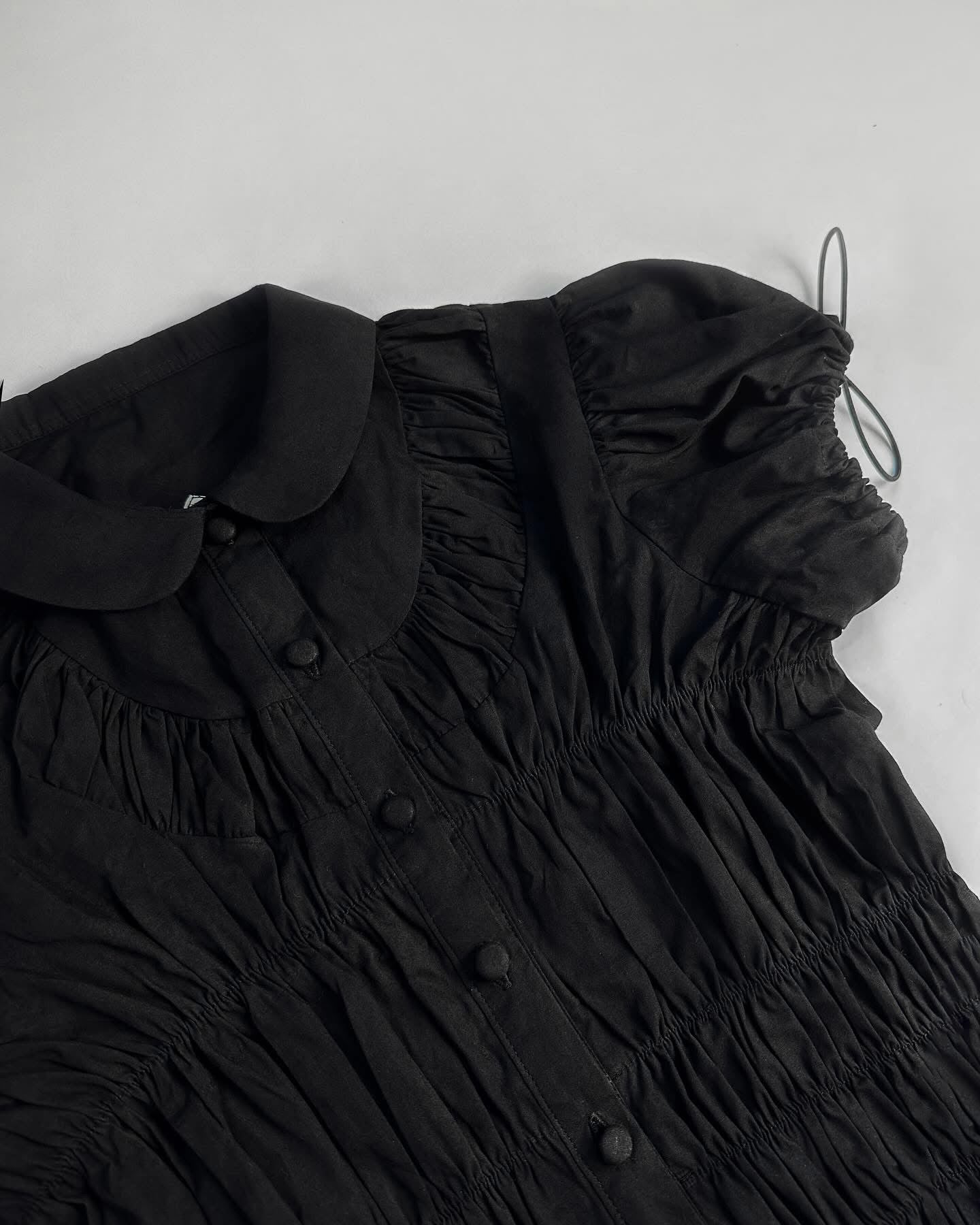 Milky Blouse Top ( Black )