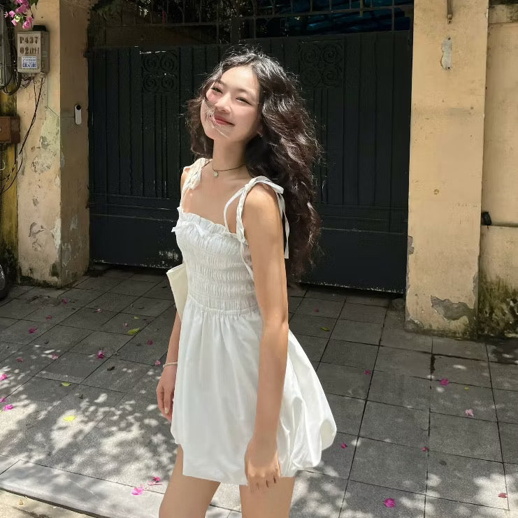 AREUM Aimee Dress + Nami Cardigan Set