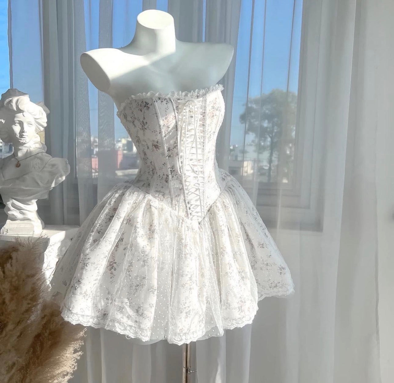 Hans Store Coquette Cottagecore Fairy Dress
