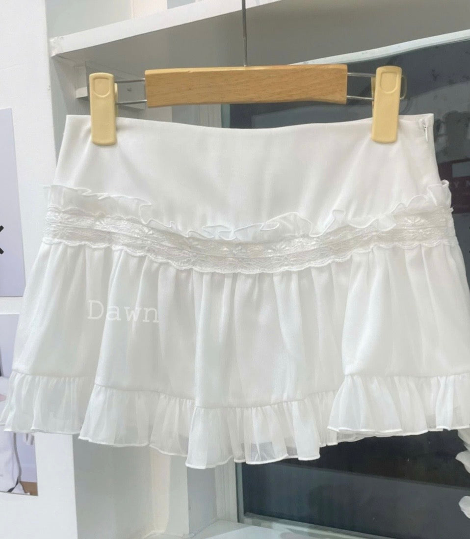 1998-Nabi Skirt (White) - Ready to dispatch in 48 hours