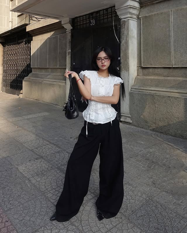 TheLStudios Y2k Lace Blouse