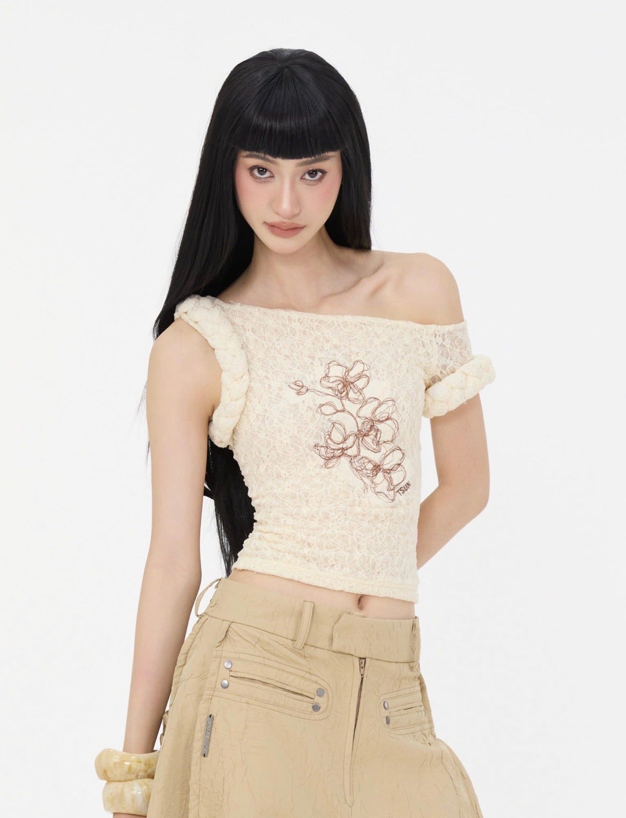 STUN Orchid Lace Top